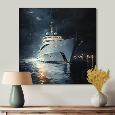 «Yacht Boat Success Energy III», reproduction d'art en métal moderne, bateau en métal, art mural