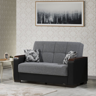 Annalice 65 in. Fabric 2-Seater 3-in-1 Sleeper Loveseat Sofa Bed with Storage