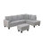 Straton 3 - Piece L-Shaped Modular Living Room Sectional Sofa with Ottoman-2014301451-2014301455