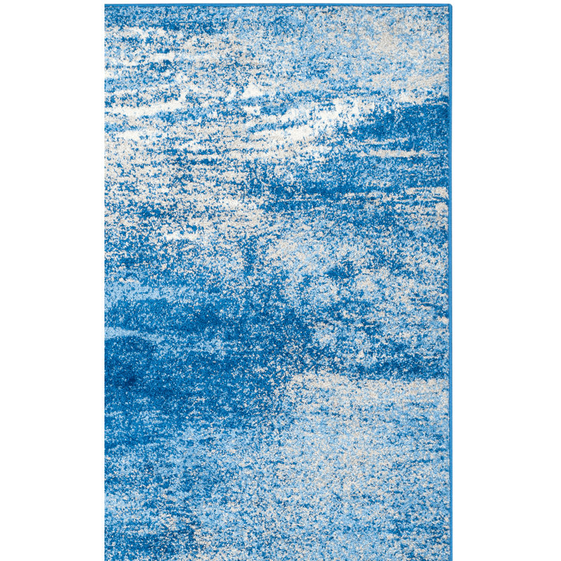 Tapis performance abstrait Gicu, Carré 3 pi