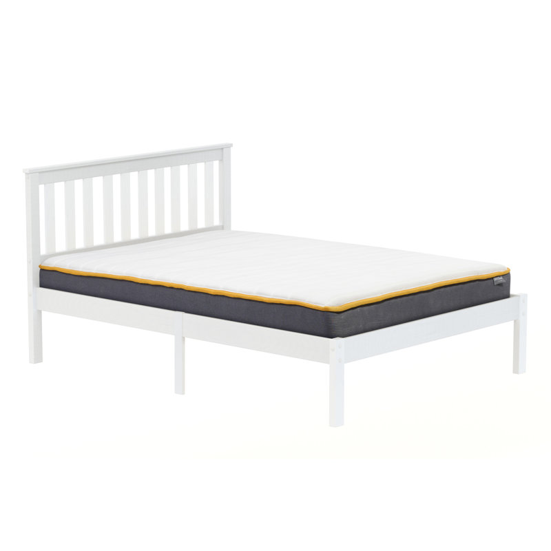 Alam Bed Frame, White, Small Double (4')