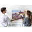 Wall Mounted cork board with print wall art notice boards home office bulletin board ideas Japan building