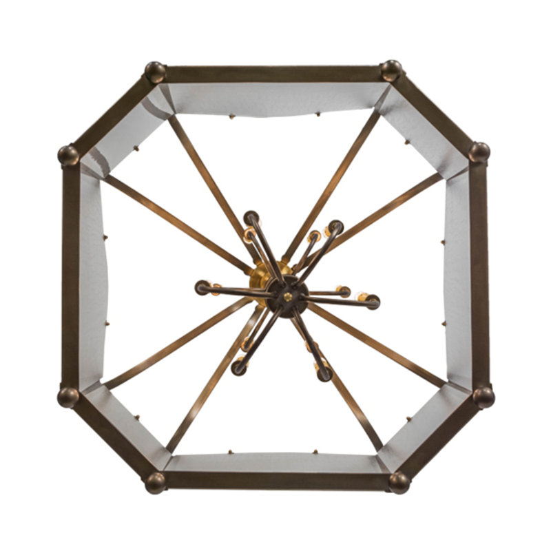 Citadel 12 - Light Chandelier, Antique Copper