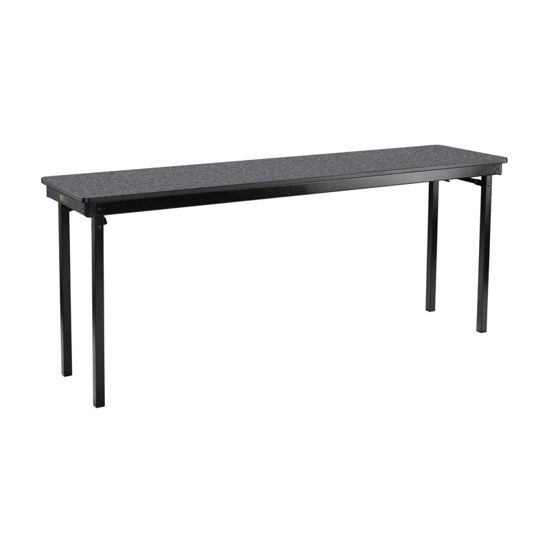 Table pliante Max Seating, L 72 po, Gris anthracite