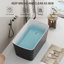 Baignoire de trempage autoportante en acrylique 49 po-110743823