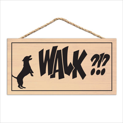 Marcher? Panneau en bois