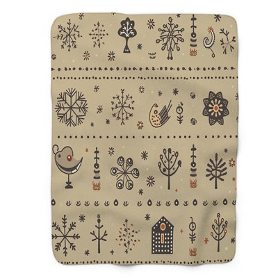 Snow Flecks - 1 Piece Premium Blanket