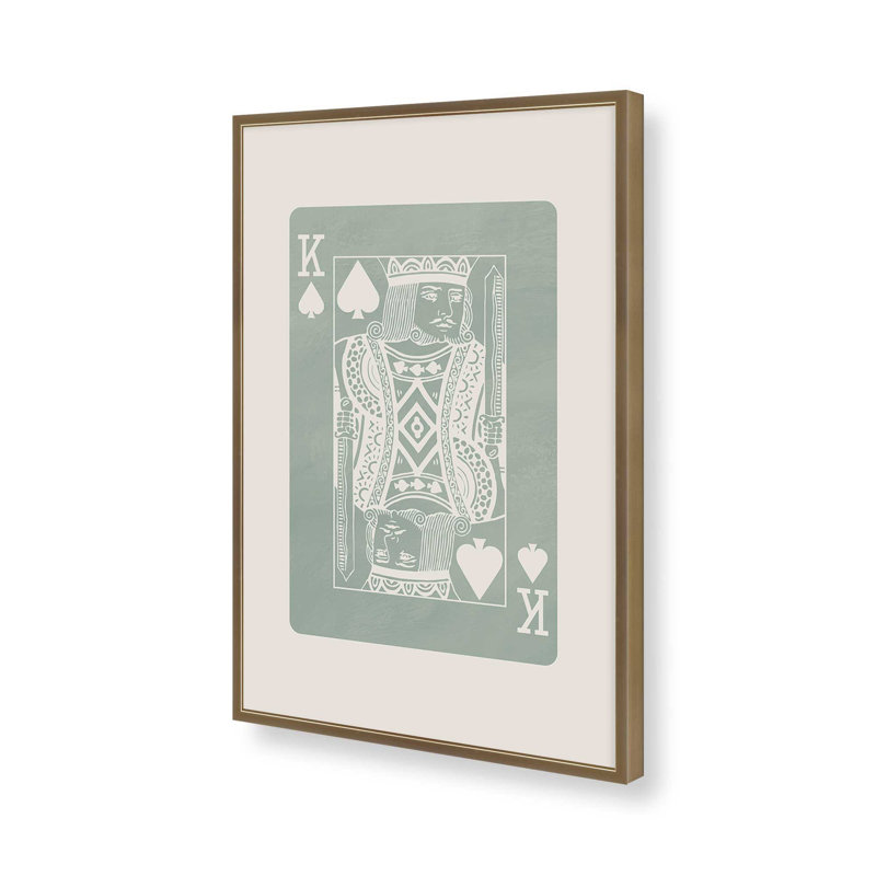 Impression de carte «Sage King», H 25,25 po x l 19,25 po, Or brossé