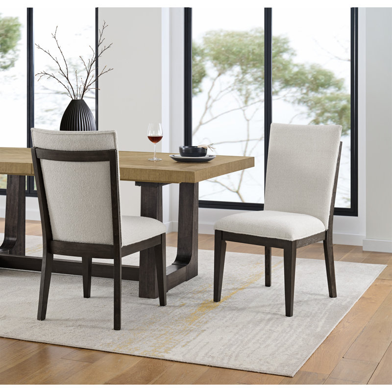 Chaise de salle à manger rembourrée Eilon Boucle (ensemble de 2)