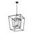 Labarre 4 - Light Lantern Open Caged Pendant Antique Gold-1220788935