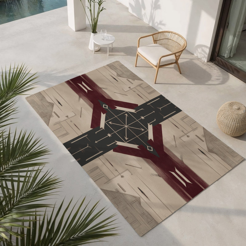 Tapis intérieur et extérieur Legacy Lines, Rectangle 1 pi 6 po x 2 pi 6 po