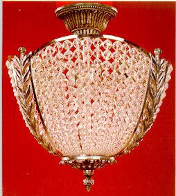 Cress Crystal Semi Flush Mount