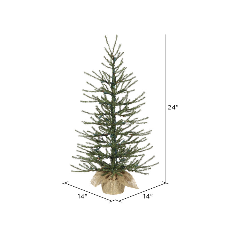 Angel Pine Tree 2' Artificial Pine Christmas Tree