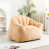 Beige Faux Leather