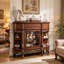 American-style solid wood wine cabinet.