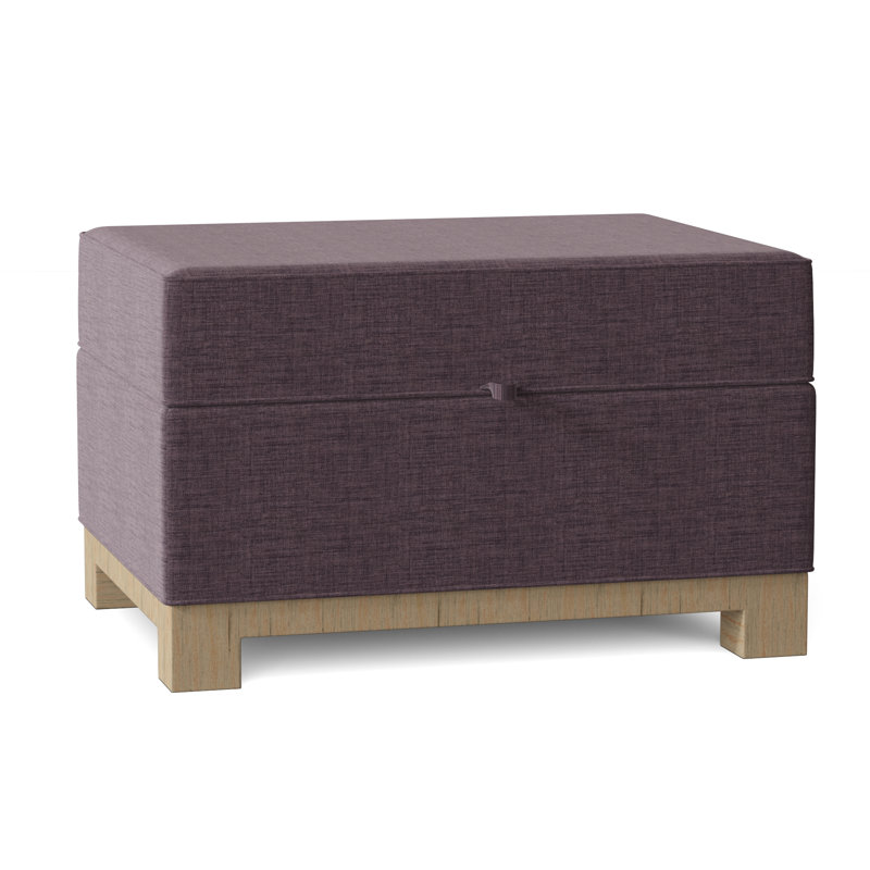 Repose-pieds rectangulaire avec rangement Brandes, Naturel, Prune Marlow