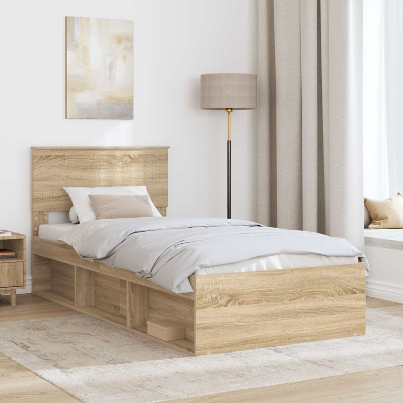 Solid Wood Bed Frame, Single (3'), Sonoma