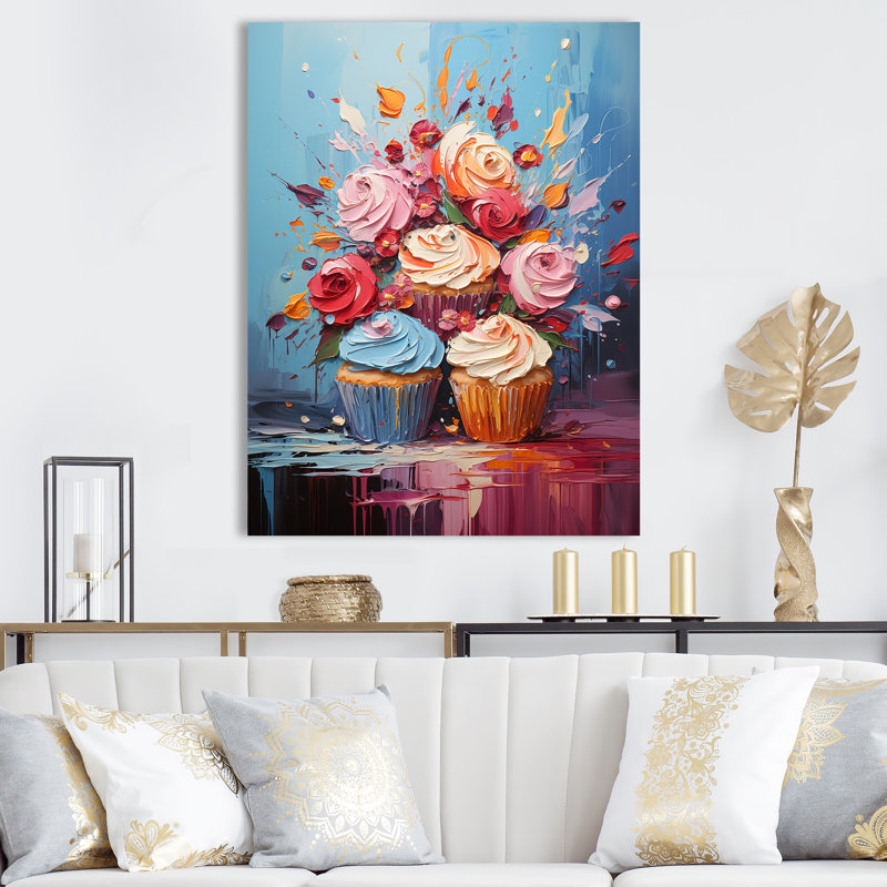 «Bursting Balloon Banter Abstract Popart», reproduction d'art sur toile_105717, H 44 po x l 34 po x P 1,5 po, Toile tendue