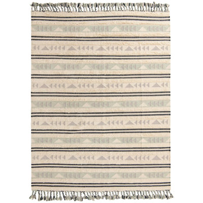 Tapis beige contemporain Annonciata