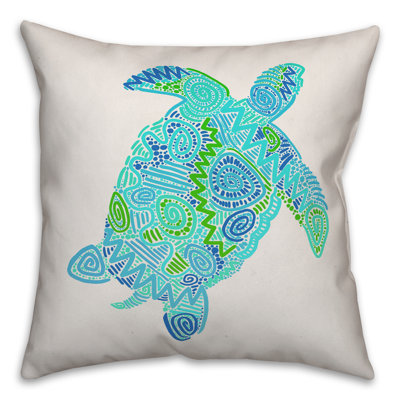 Coussin en tortue de blues brillant
