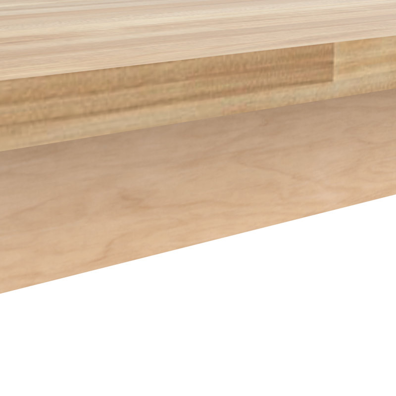 Série de tables à tablier PerpetuLab, H 36 po x L 54 po x l 24 po, Érable naturel / érable naturel