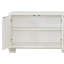 Console blanc perle et argent scintillant