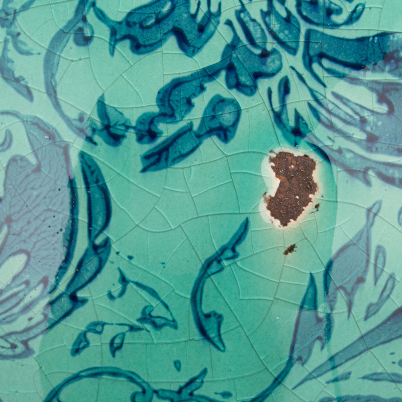 Vase en terre cuite Dolohov, Bleu / bleu sarcelle