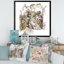 Vintage Old Europe View V - peinture sur toile encadrée