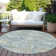Machine Washable Indoor/Outdoor Claudian ACN1661 Blue Rug