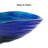 Multicolor Teardrop Tempered Glass Bathroom Vessel Sink Bowl, Countertop Bathroom Sink for Bathroom Vanity
