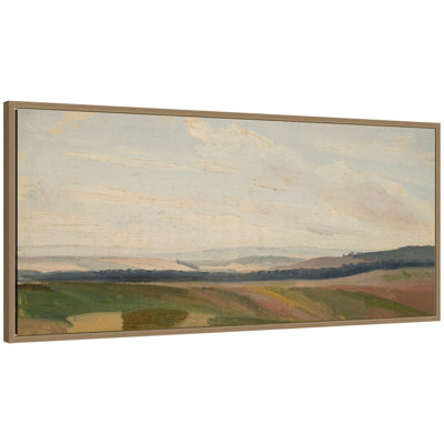 «Lowland Landscape S croquis» par Cristal Breslauer par Nostalgia Prints, reproduction d'art sur toile encadrée