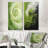 Green Serene Spiral Dreams - Abstract Spirals Metal Wall Art Set Of 2-102685826