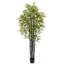 Arbre de bambou noir x 9 avec 1470 feuilles résistantes aux rayons UV (intérieur / extérieur)