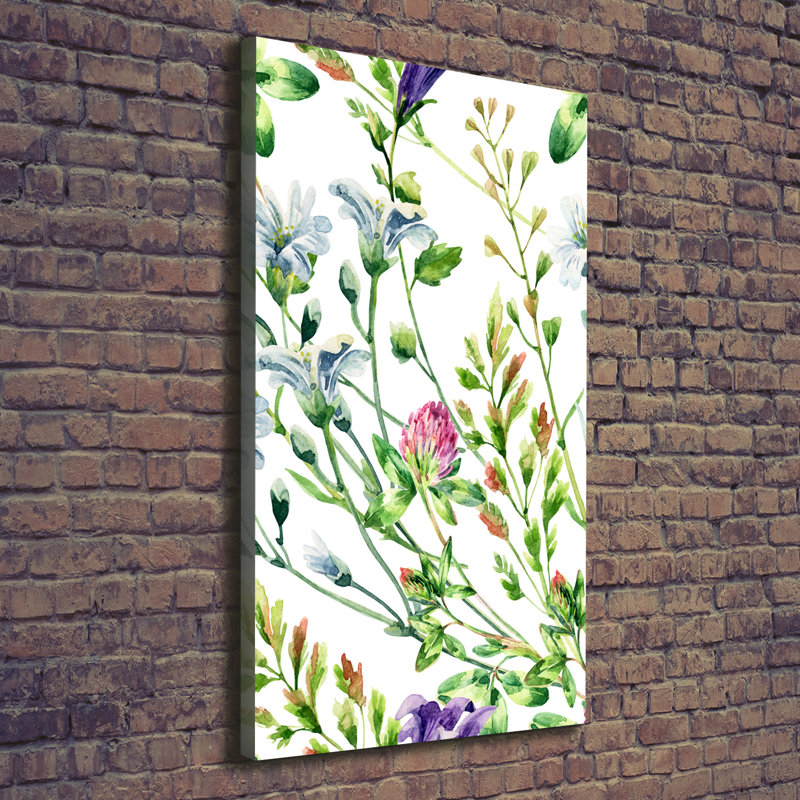 Field Flowers - Wrapped Canvas Print
