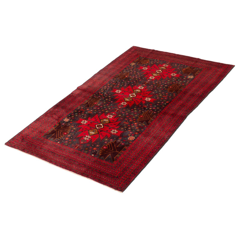 Tapis bleu marine Teimani 3 pi 11 po x 6 pi 11 po