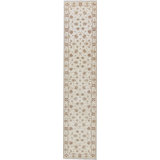 Hand-Knotted High-Quality Beige and Beige Runner