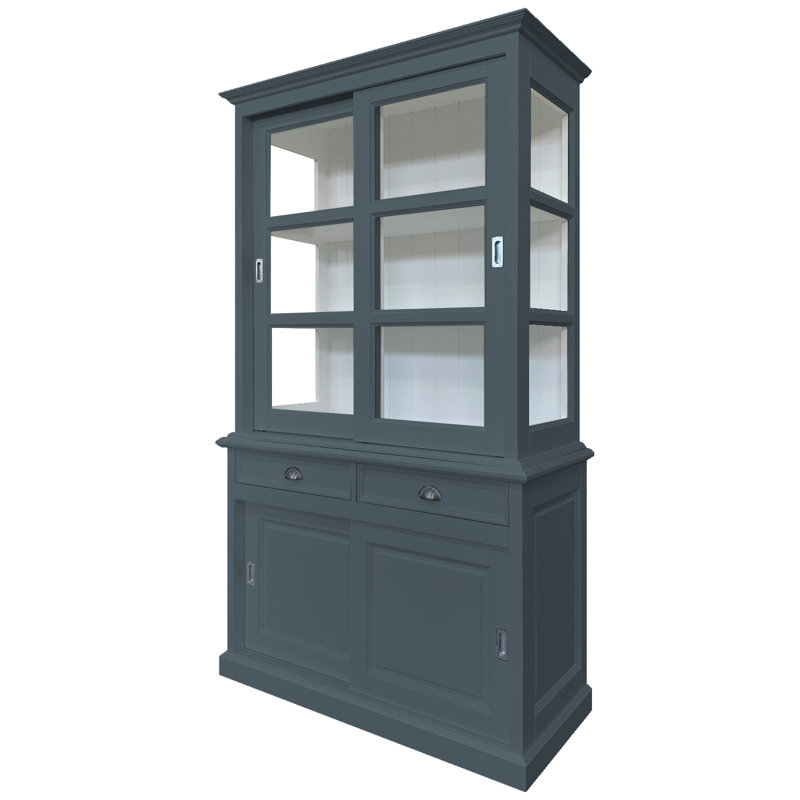 Babetta Display Cabinet, Blue Grey