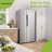 Hamilton Beach 15.6 Cu. Ft. Side-by-Side Frost Free Refrigerator with Integrated Digital Display