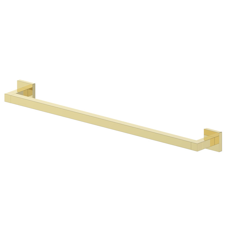 Bliss 25.6" Wall Mounted Towel Bar, Polish Gold 
