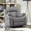 Fauteuil inclinable manuel standard berçant en similicuir de 38 po de largeur Mowery-1103813595