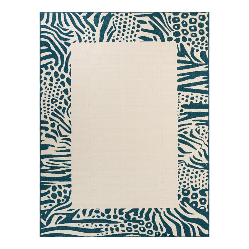Gurjot Indoor/Outdoor Area Rug, Rectangle 9' x 12'