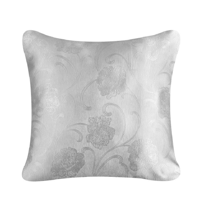 Housse de coussin en polyester Jorgi, Argent