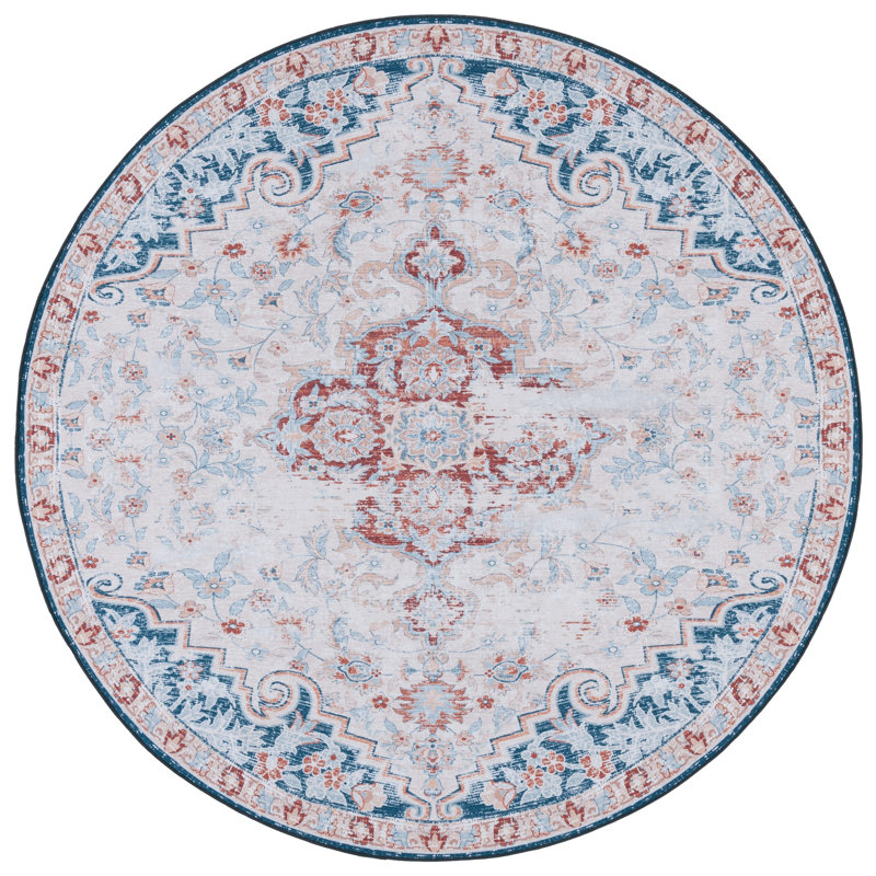 Tucson Performance Machine Washable Oriental Rug, Round 6'