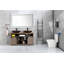 Miroir de salle de bain 60 po x 36 po à DEL avec façade et rétroéclairage, miroir de meuble-lavabo mural, anti-buée, mémoire, 3 couleurs, réglable en continu-770314662