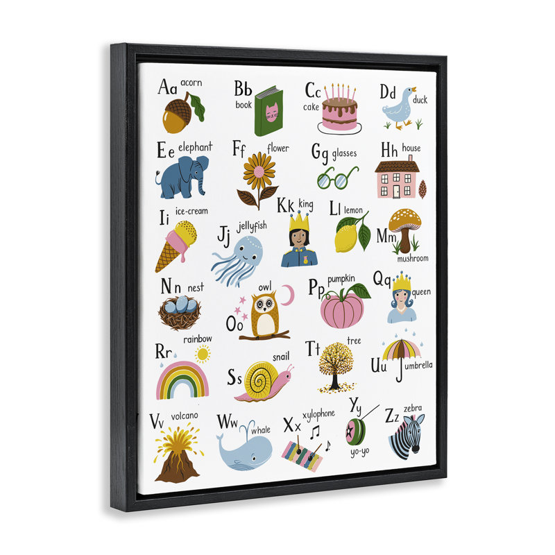 Cadre flottant amusant illustré par Bex Morley Design, Cadre flottant noir de jais, H 21 po x l 17 po