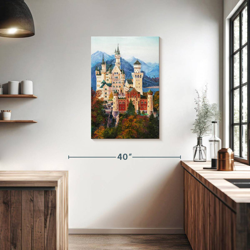 Neuschwanstein Castle Grounds, 36" H x 24" W