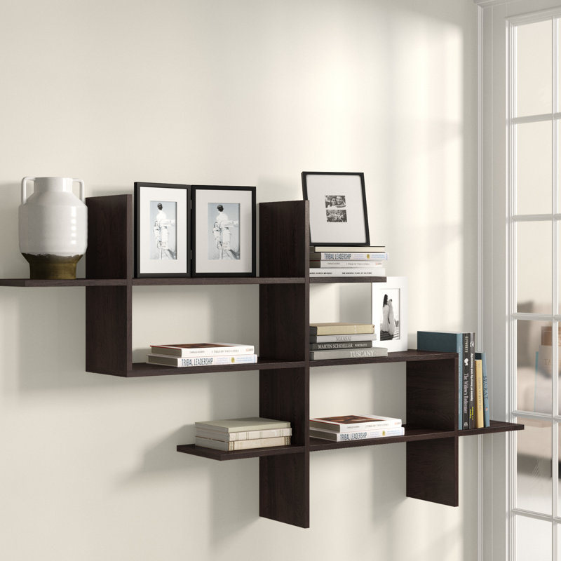Rahn 3 Tier Accent Shelf, Walnut