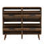 Nordic-Style Double-Tier Shoe Storage Cabinet (Holds 18–24 Pairs)
