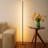 Demko 59'' Black LED Column Floor Lamp