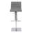 Framlingham Cafa Adjustable Swivel Walnut Wood and Stainless Steel Metal Bar Stool-27670090-27670089